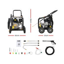 Giantz Petrol High Pressure Cleaner Washer 20M Hose Gurney-3