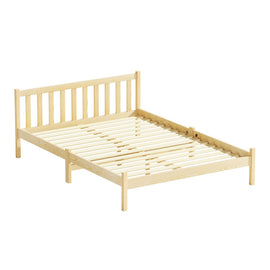 Artiss Bed Frame Double Size Wooden Oak SOFIE - 0