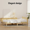 Artiss Bed Frame Double Size Wooden Oak SOFIE-6