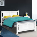 Double Size Wooden Bed Frame - White-8