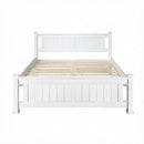 Double Size Wooden Bed Frame - White-4
