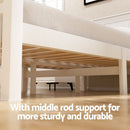 Artiss Bed Frame Double Size Wooden Platform with 2 Storage Drawers White RIO-4
