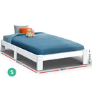 Artiss Bed Frame Single Wooden Bed Base Frame Size JADE Timber Mattress Platform-2
