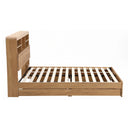 Artiss Double Bed Frame with Storage, 4 Drawers, USB and Night Light Natural-4