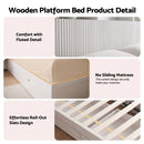 Artiss King Single Bed Frame with Storage, 4 Drawers, USB and Night Light White-7