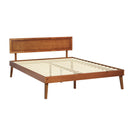 Artiss Bed Frame Queen Size Wooden Bed Base Walnut SPLAY-9