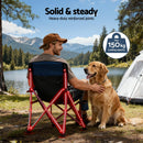 Weisshorn Camping Chair Folding Outdoor Portable Seat Lightweight Beach Picnic Fishing Capacity 120KG Navy Blue-7
