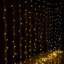 3X6M Christmas Lights Curtain Light Warm White 600 LED Jingle Jollys-2