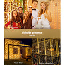 3X6M Christmas Lights Curtain Light Warm White 600 LED Jingle Jollys-6