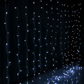 Jingle Jollys 6X3M Christmas Lights Curtain Light Cool White 600 LED - 0