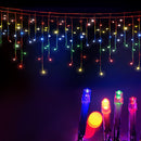 Jingle Jollys 12.5M Solar Christmas Lights Icicle String Light Multi Colour-1