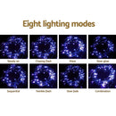 20M Christmas Lights Icicle Light 800 LED Blue White Decor Jingle Jollys-5