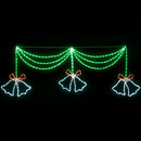 1.8M Christmas Lights 288 LED Bell Motif Light Decorations Jingle Jollys-1