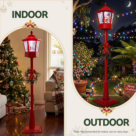 1.8M Christmas Lights Post Lamp LED Outdoor Decorations Jingle Jollys - 0