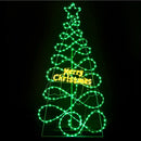 1.7M Christmas Tree 230 LED RGB Motif Lights Jingle Jollys-1