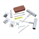 A 33 - piece set Blue Heavy - Duty Tubeless Tyre Repair Kit - Emergency Puncture Plug Set for Cars, Motorcycles & ATVs - RnR Galore