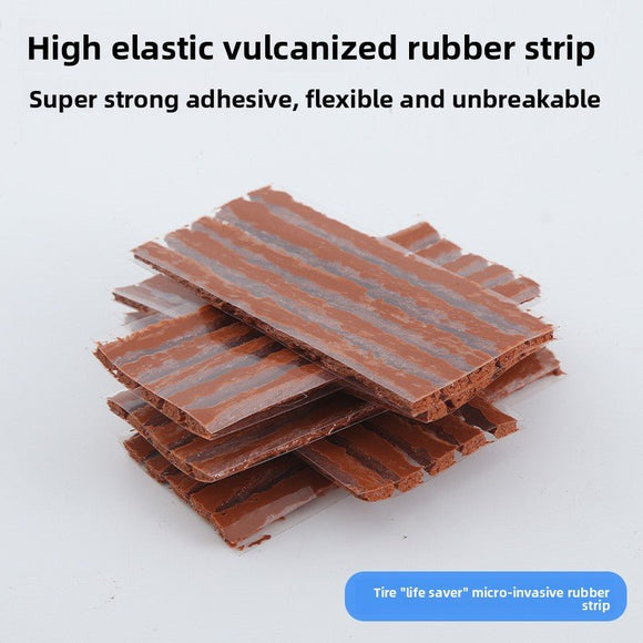 A 58 - piece set Blue Heavy - Duty Tubeless Tyre Repair Kit - Emergency Puncture Plug Set for Cars, Motorcycles & ATVs - RnR Galore