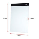 A4 LED Light Box Tracing Board Art Design Stencil Tattoo Copy Drawing Pad - RnR Galore