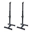 Adjustable Squat Rack Pair Steel Barbell Bench Press Stands Gym Home - RnR Galore