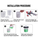 Air HVLP Spray Gun Paint Gun 600CC Gravity Feed Cup 1.4mm 1.7mm 2mm Tip AU Stock - RnR Galore