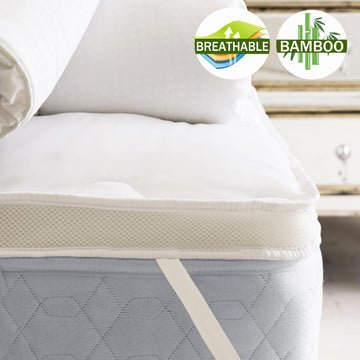 airmax bamboo mattress topper 1000gsm queen - RnR Galore