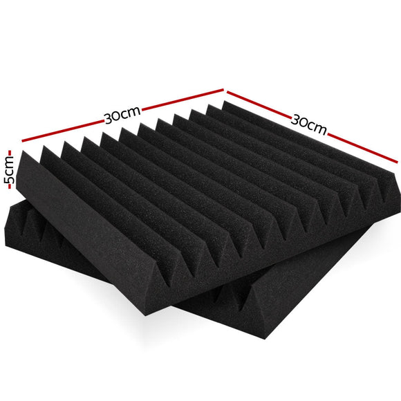 Alpha Acoustic Foam 20pcs 30x30x5cm Sound Absorption Proofing Panel Studio Wedge - RnR Galore
