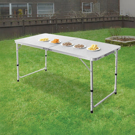 Aluminium Folding Table 120cm Portable Indoor Outdoor Picnic Party Camping Tables - RnR Galore