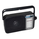 AM/FM Mantle Radio (Black) Battery Operated, w/ Bandwidth 540 - 1600 - RnR Galore