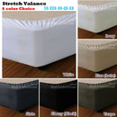 Apartmento Stretch Valance Slate LONG SINGLE - RnR Galore
