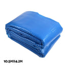 Aquabuddy Pool Cover 500 Micron 10.5x4.2m Silver Swimming Pool Solar Blanket 5.5m Roller - RnR Galore