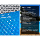Aquabuddy Pool Cover 500 Micron 10x4m Swimming Pool Solar Blanket Blue Silver - RnR Galore