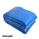 Aquabuddy Pool Cover 500 Micron 11x4.8m Silver Swimming Pool Solar Blanket 5.5m Roller - RnR Galore