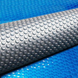 Aquabuddy Pool Cover 500 Micron 9.5x5m Swimming Pool Solar Blanket Blue Silver - RnR Galore