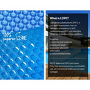 Aquabuddy Pool Cover 8x4.2m 400 Micron Swimming Pool Solar Blanket 5.5m Roller Blue - RnR Galore
