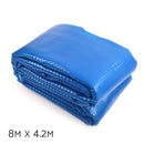 Aquabuddy Pool Cover 8x4.2m 400 Micron Swimming Pool Solar Blanket Blue Silver - RnR Galore