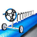 Aquabuddy Pool Cover 9.5x5m 400 Micron Silver Swimming Pool Solar Blanket 5.5m Roller - RnR Galore