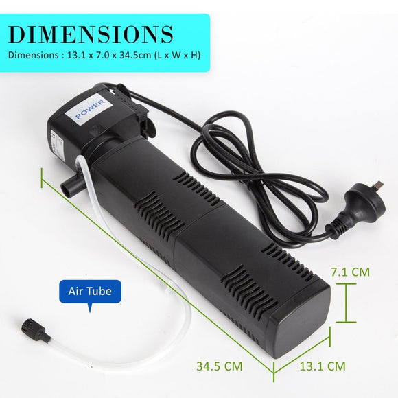 Aquarium Submersible Filter Pond Pump 1600L/H 35W 2.5m - RnR Galore