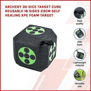 Archery 3D Dice Target Cube Reusable 18 Sides 23CM Self Healing XPE Foam Target - RnR Galore