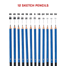 Art Sketch Pencils Oil Drawing Colouring Graphite Charcoal Pencil Set 72pcs/set - RnR Galore