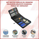 Art Sketch Pencils Oil Drawing Colouring Graphite Charcoal Pencil Set 72pcs/set - RnR Galore