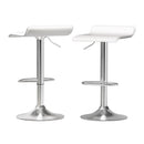 Artiss 2x Bar Stools Faux Leather Chair White - RnR Galore
