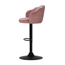 Artiss 2x Bar Stools Gas Lift Velvet Pink - RnR Galore