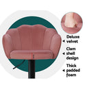 Artiss 2x Bar Stools Gas Lift Velvet Pink - RnR Galore