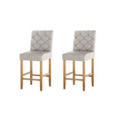 Artiss 2x Bar Stools Linen Upholstered Chairs - RnR Galore