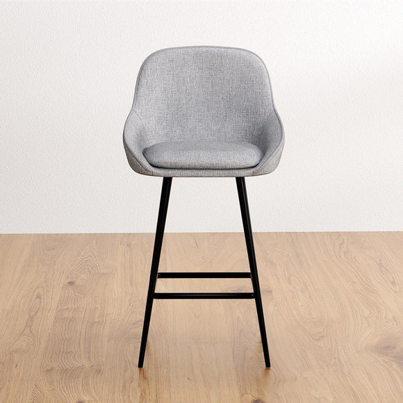Artiss 2x Bar Stools Upholstered Stool Counter Seat Kitchen Dining Chairs - RnR Galore