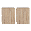 Artiss 2x Bedside Table 2 Drawers - PEPE Oak - RnR Galore