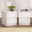 Artiss 2x Bedside Table 2 Drawers - PEPE White - RnR Galore