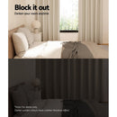 Artiss 2X Blockout Curtains Eyelet 140x230cm Beige - RnR Galore