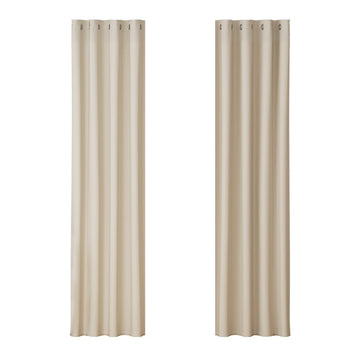 Artiss 2X Blockout Curtains Eyelet 140x230cm Beige - RnR Galore