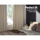 Artiss 2X Blockout Curtains Eyelet 180x213cm Beige - RnR Galore